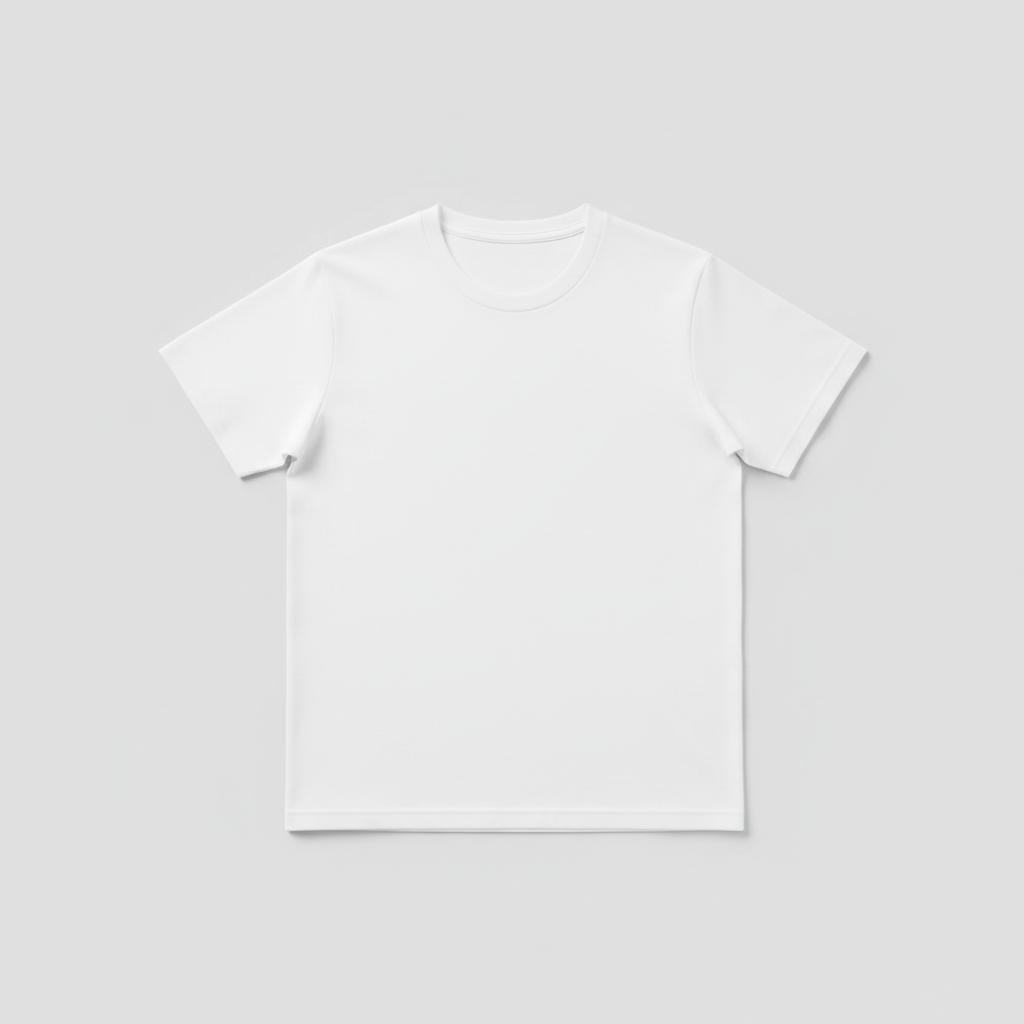 Classic White Crew Neck T-Shirt