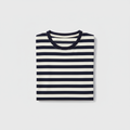Navy Blue Striped T-Shirt